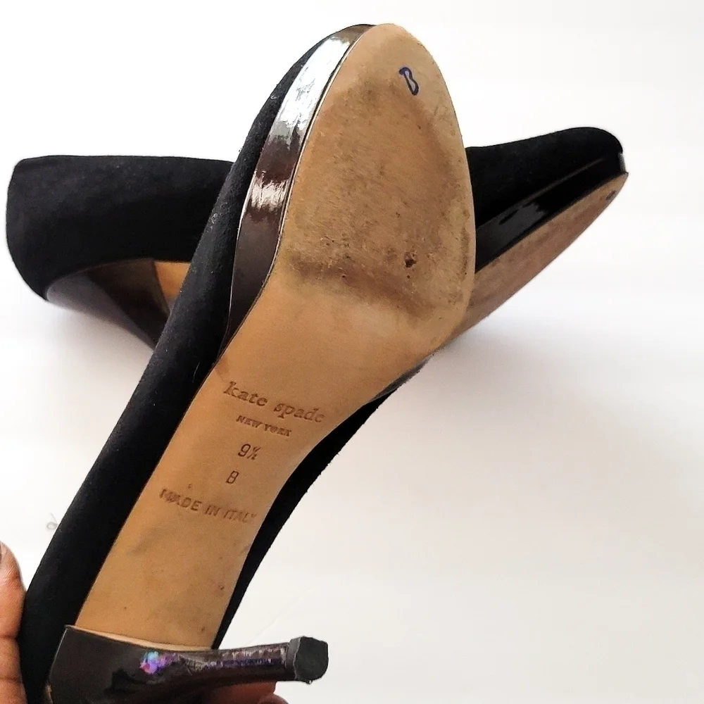 Kate spade black Pump Preppy Academia Corpcore Office Siren heels 9.5B